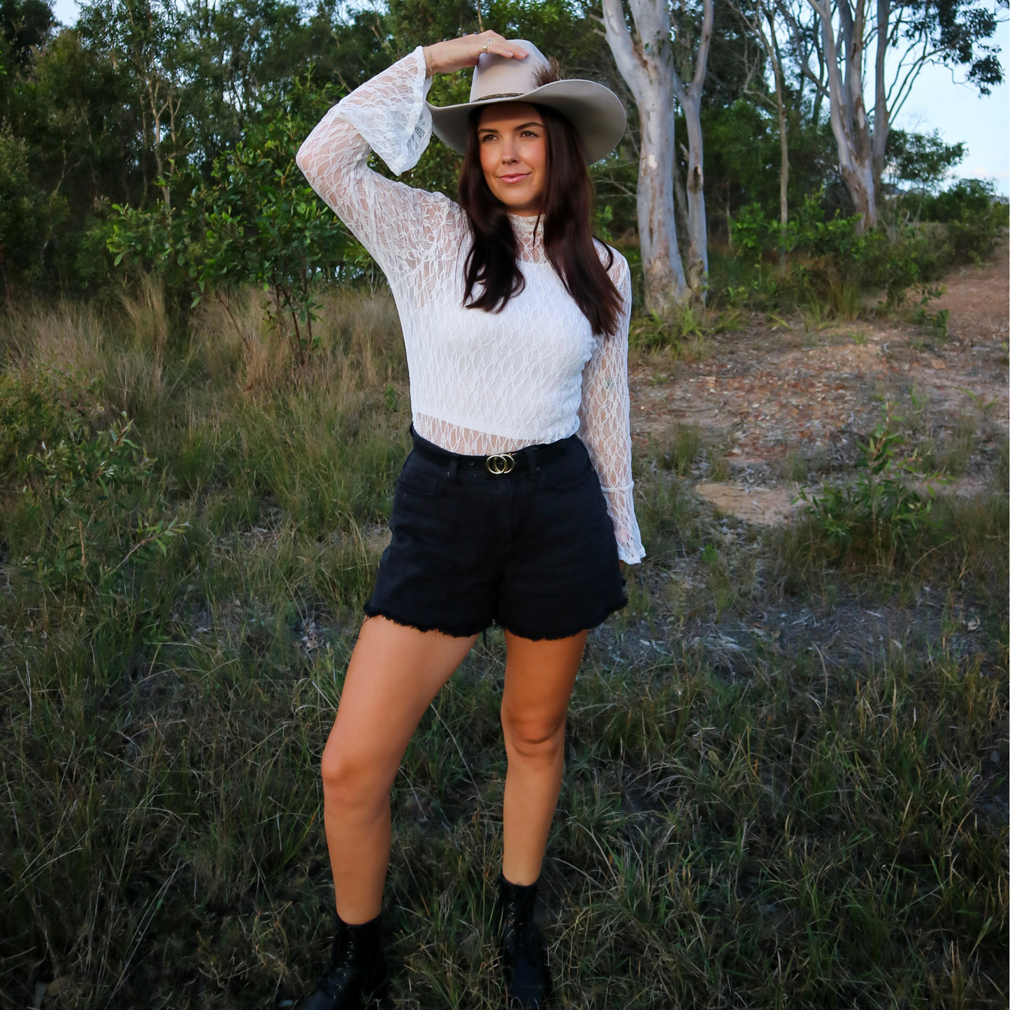 Snow Lace Long Sleeve Top