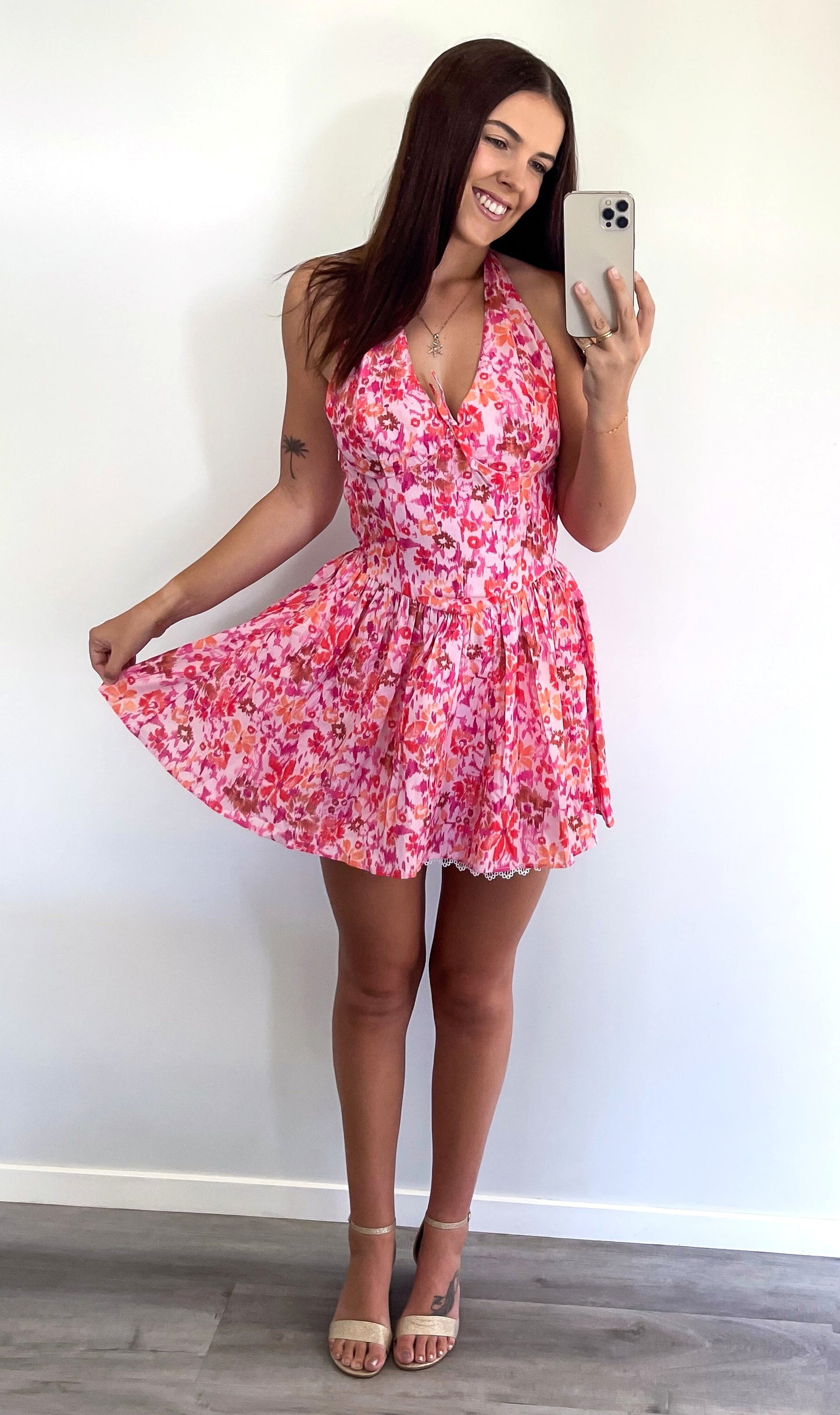 Sunburst Halter Dress - Gliss The Label - Summer Dress