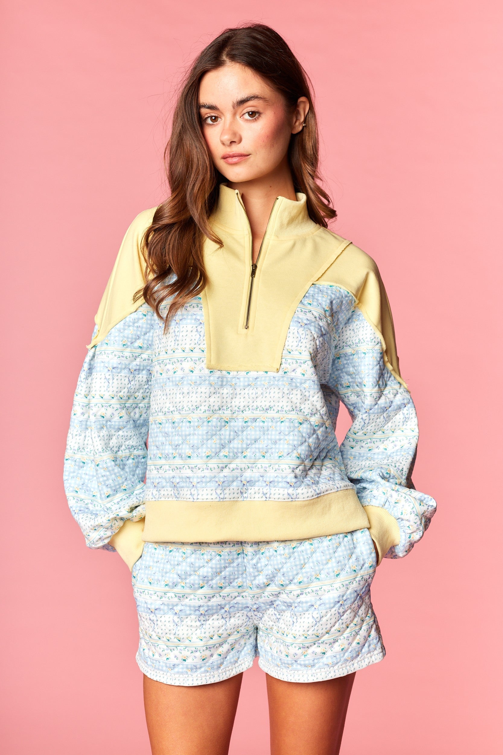 Lemon Sky Quilted Set