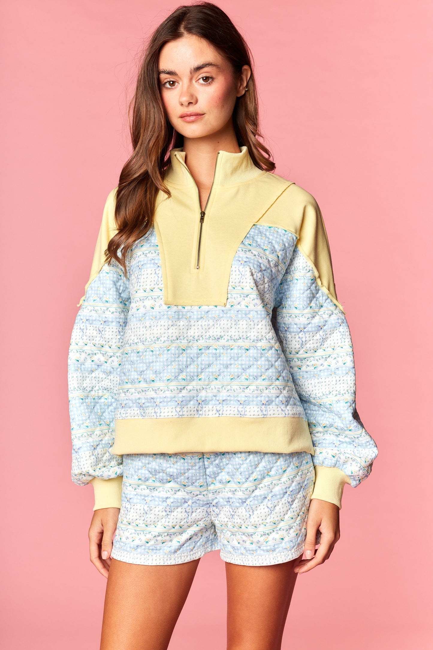Lemon Sky Quilted Set