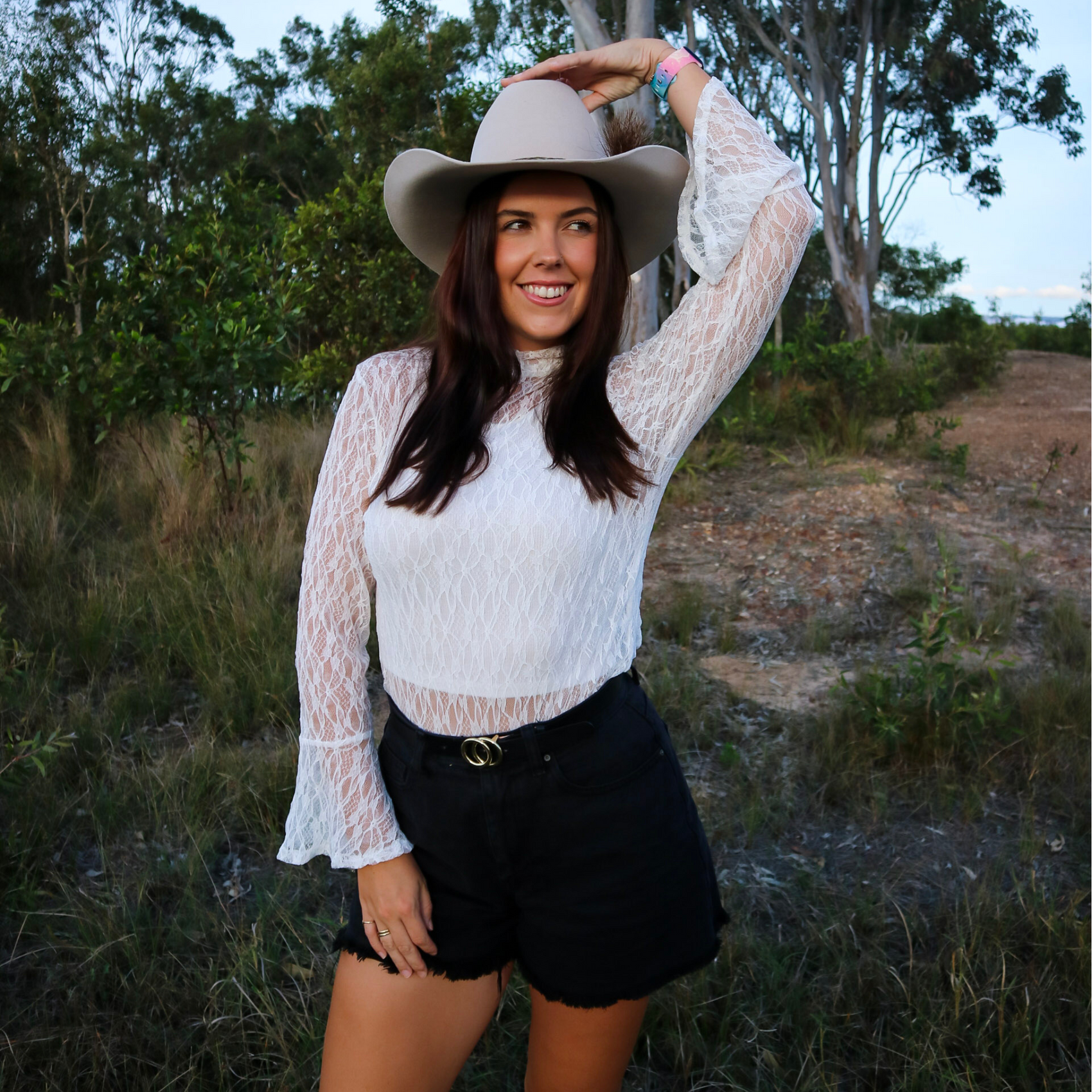 Snow Lace Long Sleeve Top