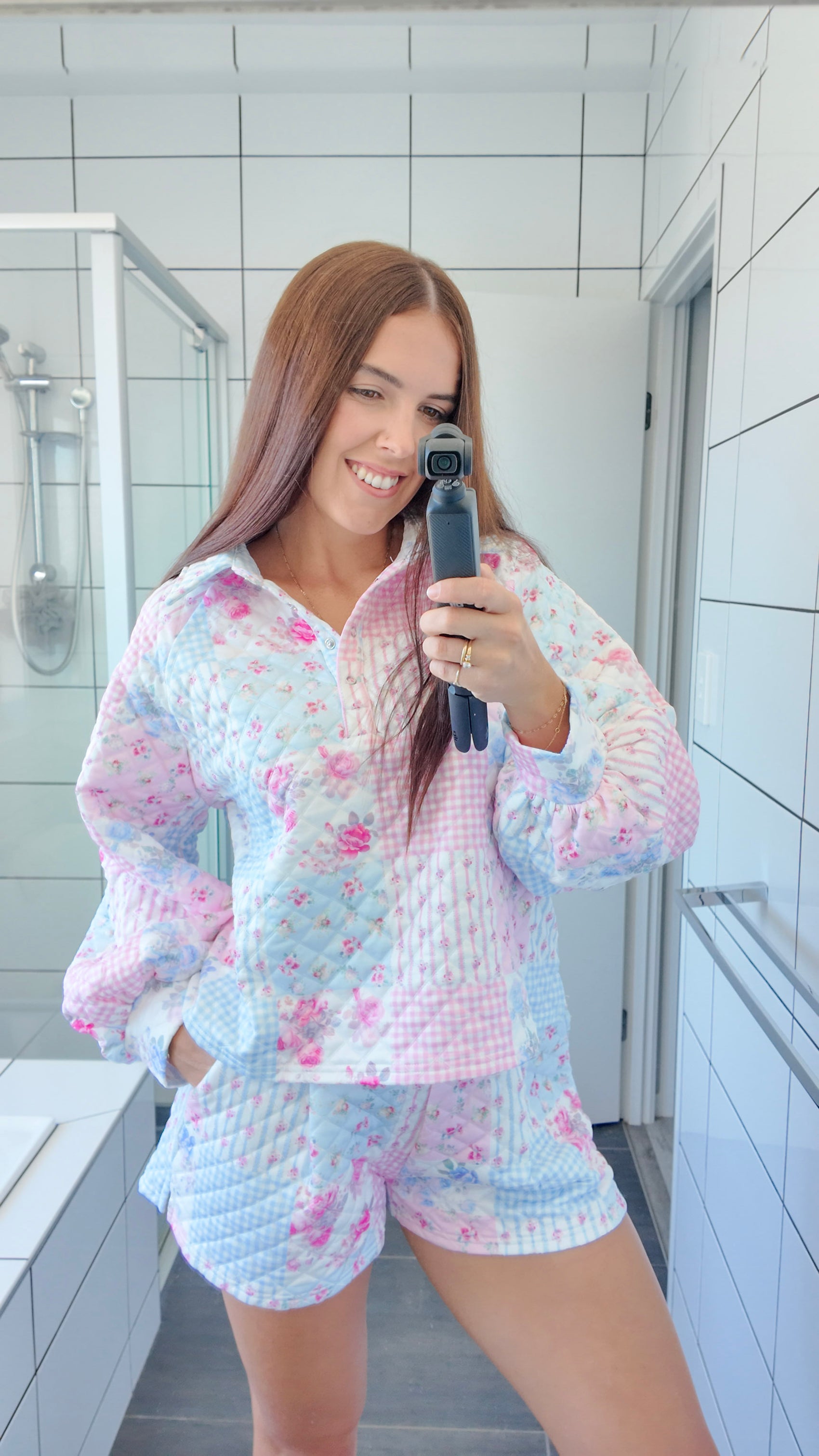 Floral Quilted Lounge Set