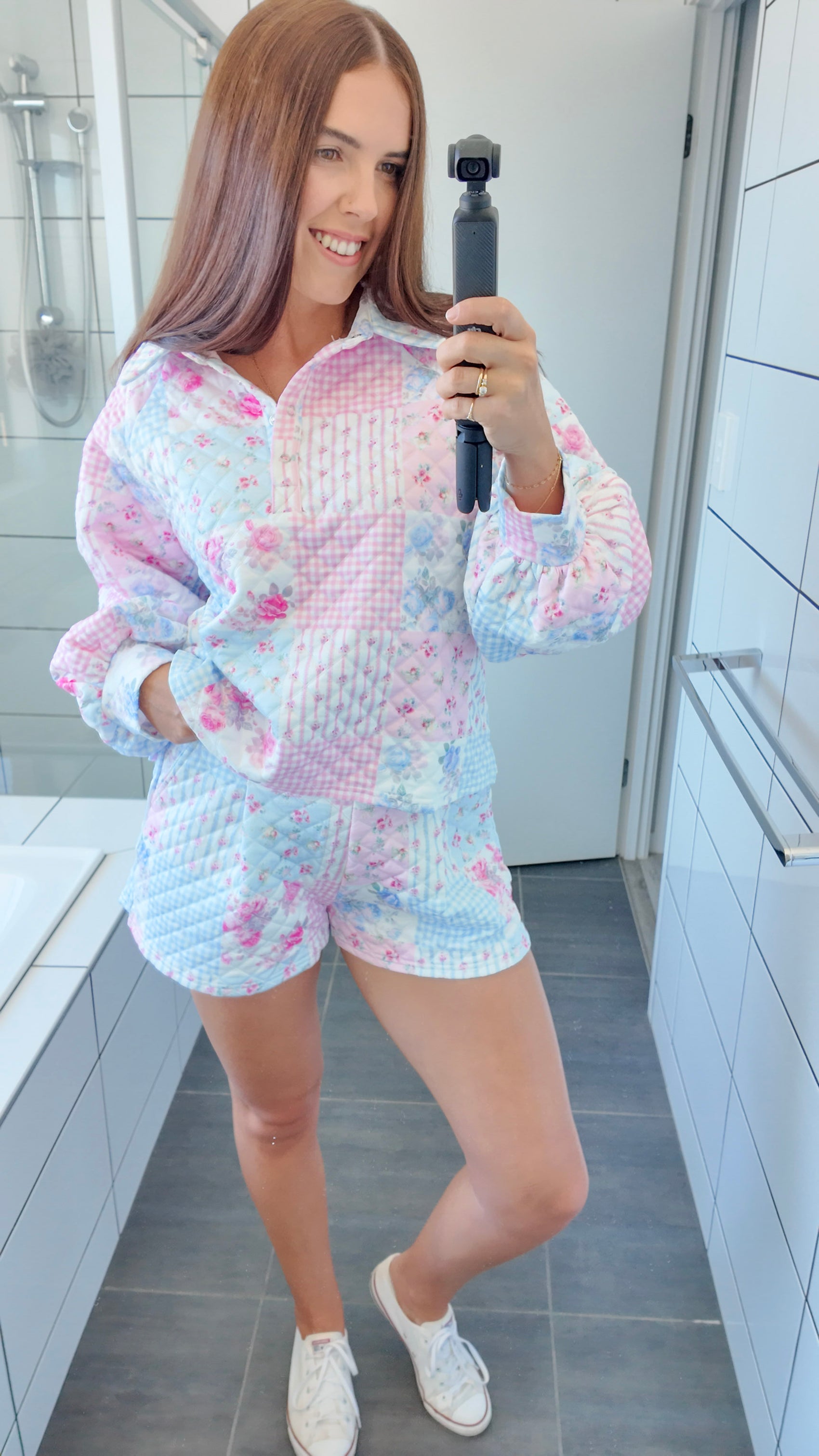 Floral Quilted Lounge Set