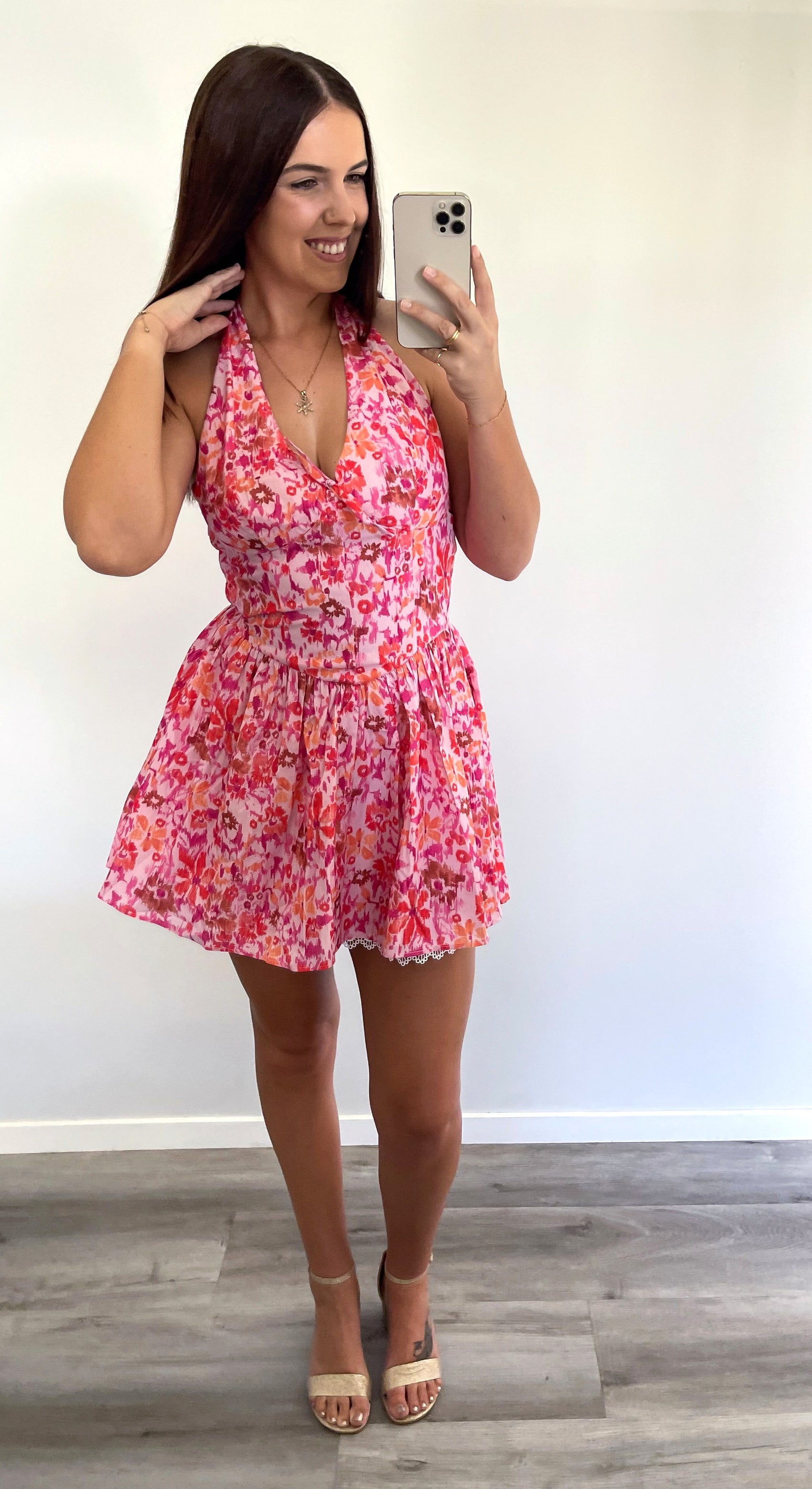 Sunburst Halter Dress - Gliss The Label - Summer Dress